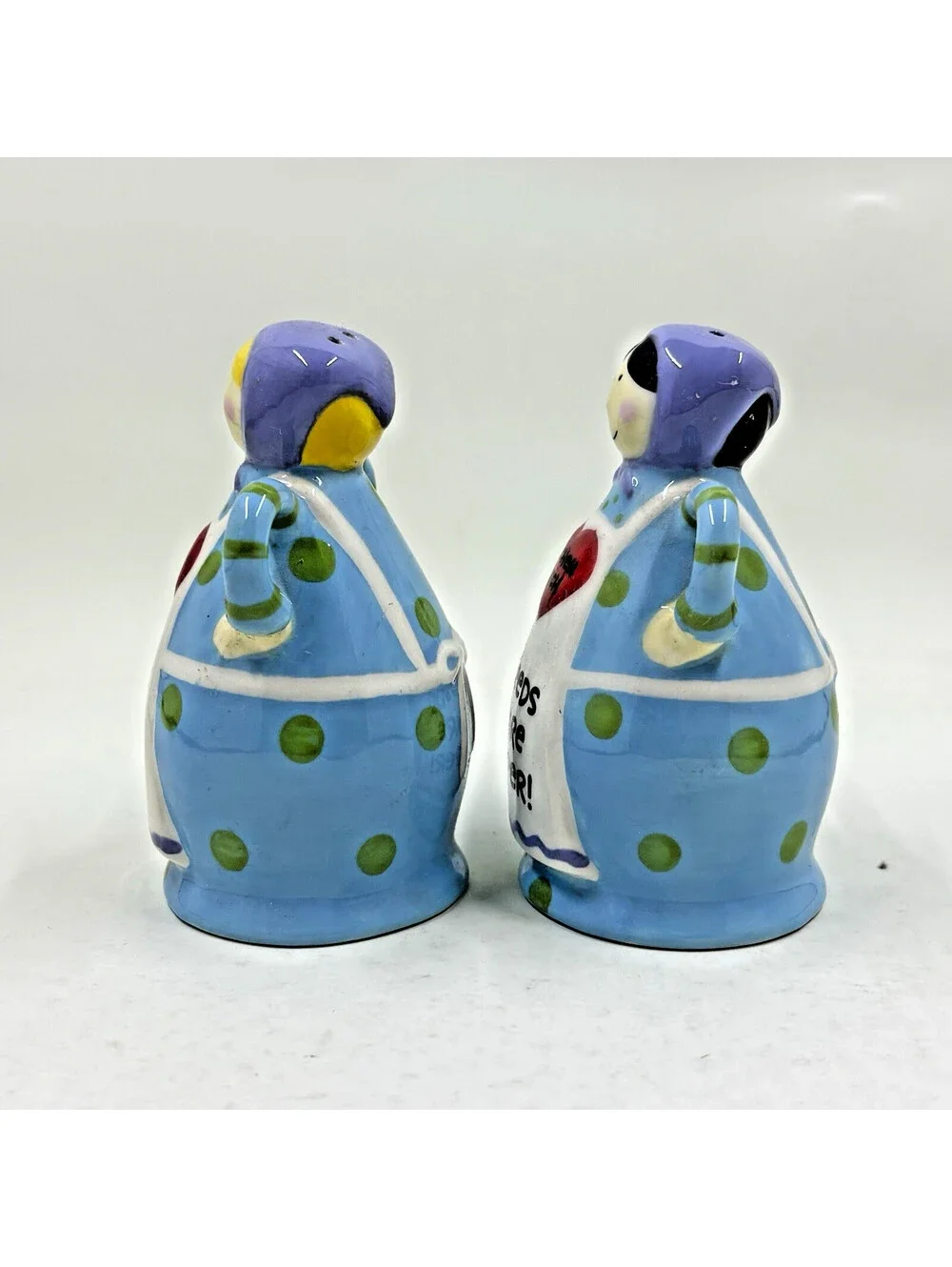 Kitchen Witch porcelain Salt and Pepper shaker